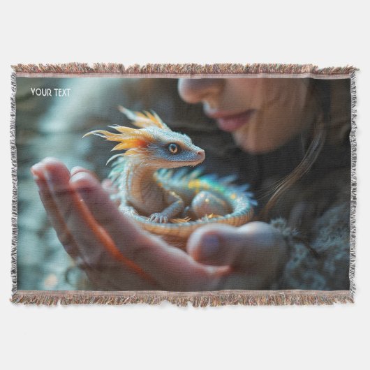 Fantasy Schattigee kleine Baby Dragon Deken (Voorkant)