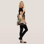Fantasy Schattigee kleine iriserende draak Tote Bag (Op model)