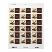 Fantasy Schattigee kleine sushi vogel Etiket (Full Sheet)