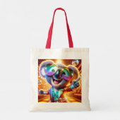 Fantasy Schattigee Koala Dancing Disco Tote Bag (Achterkant)