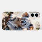 Fantasy Schattigee Koala Tree Waterverf Case-Mate iPhone Case (Achterkant (horizontaal))