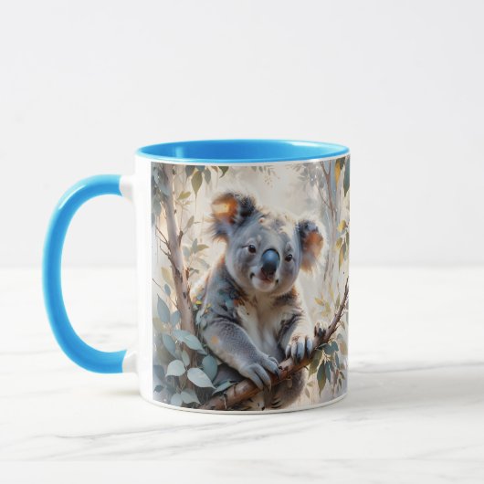 Fantasy Schattigee Koala Tree Waterverf Mok (Links)