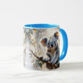 Fantasy Schattigee Koala Tree Waterverf Mok (Voorkant rechts)