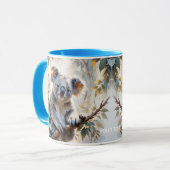 Fantasy Schattigee Koala Tree Waterverf Mok (Voorkant links)