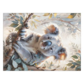 Fantasy Schattigee Koala Tree Waterverf Tafelkleed (Voorkant (Horizontaal))