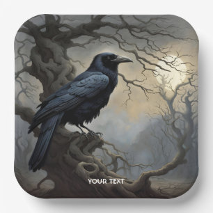 Fantasy Schattigee kraaiboom duisternis Papieren Bordje
