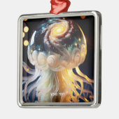 Fantasy Schattigee kwal Space Stars Metalen Ornament (Links)