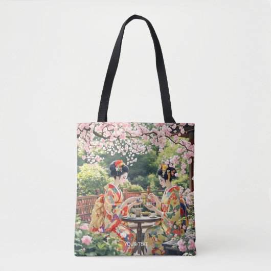 Fantasy Schattigee Kyoto Garden Tea Tote Bag (Voorkant)