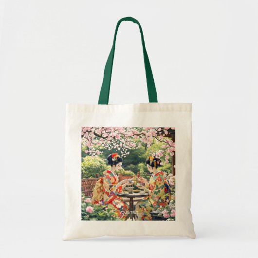 Fantasy Schattigee Kyoto Garden Tea Tote Bag (Voorkant)