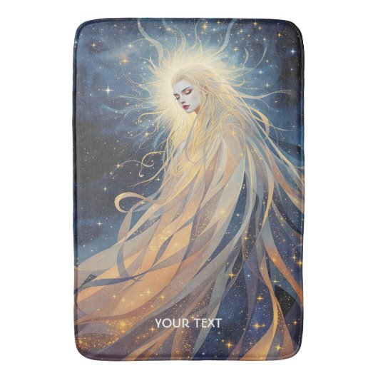 Fantasy Schattigee Lady Space Stars Badmat (Voorkant Verticaal)