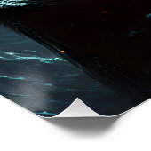 Fantasy Schattigee Lantaarn Pompoen Halloween Perfect Poster (Hoek)