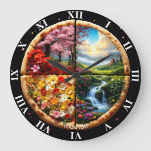 Fantasy Schattigee lente delicaat pizza Grote Klok