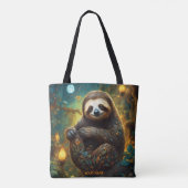 Fantasy Schattigee levendige bloemen majestueuze l Tote Bag (Achterkant)