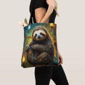 Fantasy Schattigee levendige bloemen majestueuze l Tote Bag (Dichtbij)