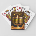 Fantasy Schattigee levendige Chanoeka Menorah Ster Pokerkaarten<br><div class="desc">Fantasy Schattigee levendige Chanoeka Menorah Stars. Perfect als verjaardagscadeau of voor elk soort feest</div>