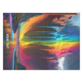 Fantasy Schattigee levendige regenboog smeltende w Tafelkleed (Voorkant (Horizontaal))