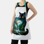 Fantasy Schattigee Maan Waterval Cat Schort (Insitu)