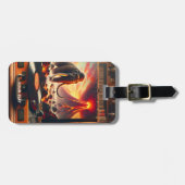 Fantasy Schattigee Mammoth Vinyl Speler Bagagelabel (Voorkant horizontaal)