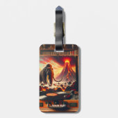 Fantasy Schattigee Mammoth Vinyl Speler Bagagelabel (Achterkant verticaal)