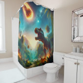 Fantasy Schattigee Meteor bang T-Rex Douchegordijn (In situ)
