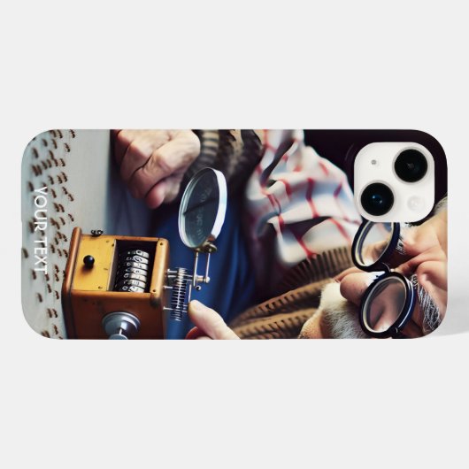 Fantasy Schattigee mieren Oude Man Case-Mate iPhone Case (Achterkant (horizontaal))