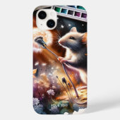 Fantasy Schattigee Muizenbloemenverf Case-Mate iPhone Case (Achterkant)