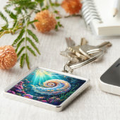 Fantasy Schattigee Natuur onderwater wereld Sleutelhanger (Zijkant)