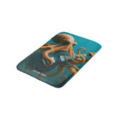 Fantasy Schattigee octopus die gitaar speelt Badmat (Gekanteld)
