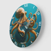 Fantasy Schattigee octopus die gitaar speelt Grote Klok (Hoek)
