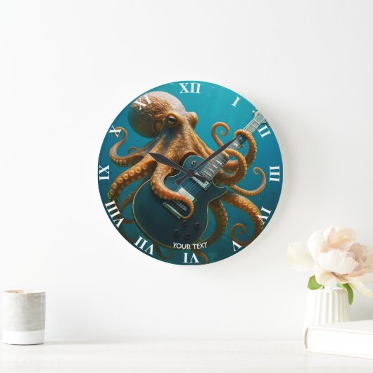 Fantasy Schattigee octopus die gitaar speelt Grote Klok (Huis)