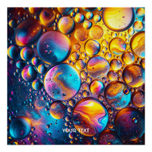 Fantasy Schattigee oliedruppels Water Perfect Poster