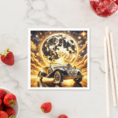Fantasy Schattigee oude auto maan Servet (Insitu)