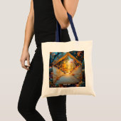 Fantasy Schattigee oude herfstenvelop Tote Bag (Voorkant (product))