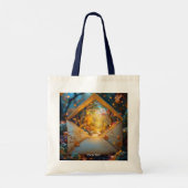 Fantasy Schattigee oude herfstenvelop Tote Bag (Achterkant)