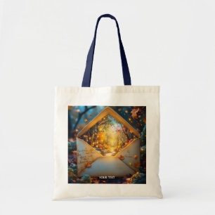 Fantasy Schattigee oude herfstenvelop Tote Bag