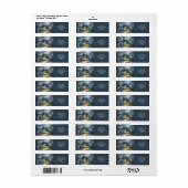 Fantasy Schattigee oude huis nacht Etiket (Full Sheet)