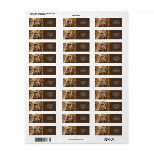 Fantasy Schattigee oude tovenaar hout Etiket (Full Sheet)