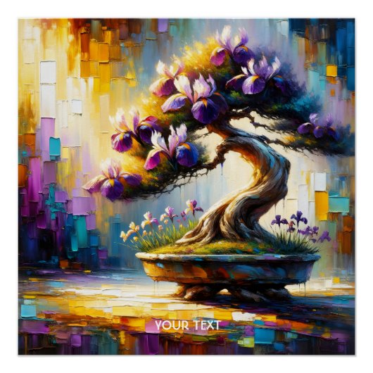 Fantasy Schattigee Paarse miniboom Perfect Poster (Voorkant)
