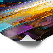Fantasy Schattigee Paarse miniboom Perfect Poster (Hoek)