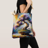 Fantasy Schattigee Paarse miniboom Tote Bag (Dichtbij)