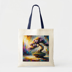 Fantasy Schattigee Paarse miniboom Tote Bag
