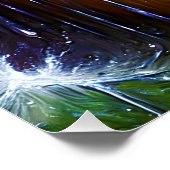 Fantasy Schattigee Paarse Oog Gezicht Perfect Poster (Hoek)