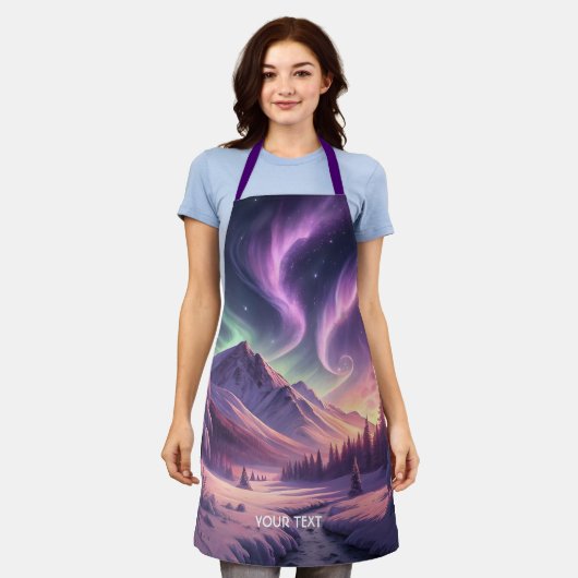 Fantasy Schattigee Paarse winterland Schort (Gedragen)