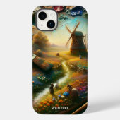 Fantasy Schattigee Painter Palette Brush Case-Mate iPhone Case (Achterkant)