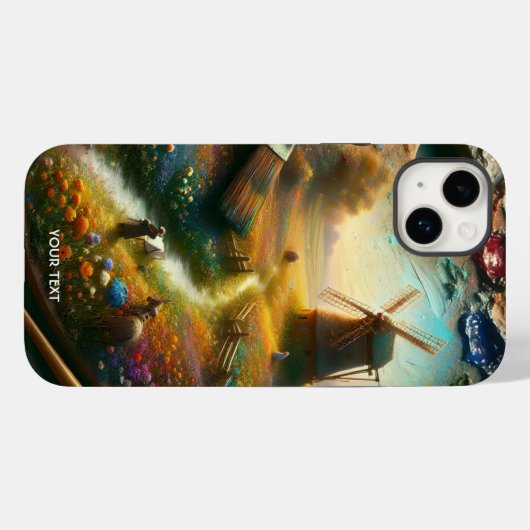 Fantasy Schattigee Painter Palette Brush Case-Mate iPhone Case (Achterkant (horizontaal))