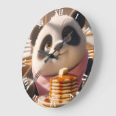 Fantasy Schattigee panda eten pannenkoeken Grote Klok (Hoek)
