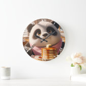 Fantasy Schattigee panda eten pannenkoeken Grote Klok (Huis)