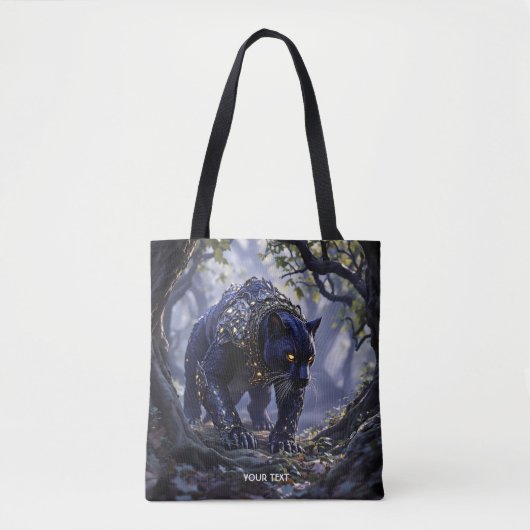 Fantasy Schattigee Panther Scale Armor Tote Bag (Voorkant)