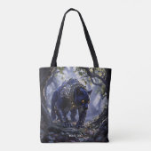 Fantasy Schattigee Panther Scale Armor Tote Bag (Achterkant)