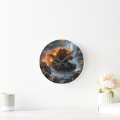 Fantasy Schattigee Panther Tankvuur Ronde Klok (Huis)